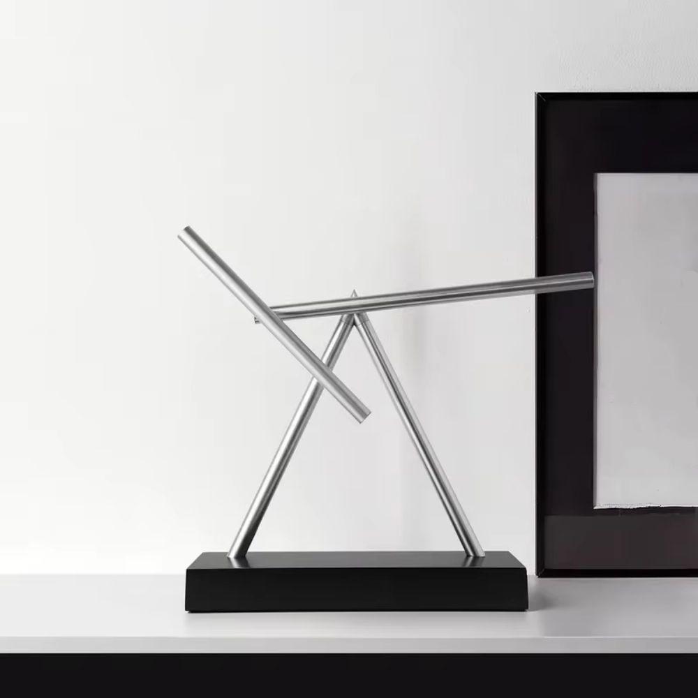 Moderne Schreibtisch-Schwingskulptur Kreatives Geometrisches Chaos Pendel Balance Kunstdekoration Wohnzimmer