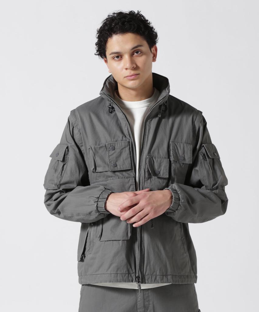AVIREX PIGMENT 2WAY CARRIER JACKET Men's L Sage 783-5152004