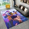 Tappeto Cartoon Gruppo Demon Hunter Rumi Mira Zoey Kpop per Stanza dei Giochi Camera da Letto Soggiorno Divano Arredamento Casa, Tappeto Area Antiscivolo