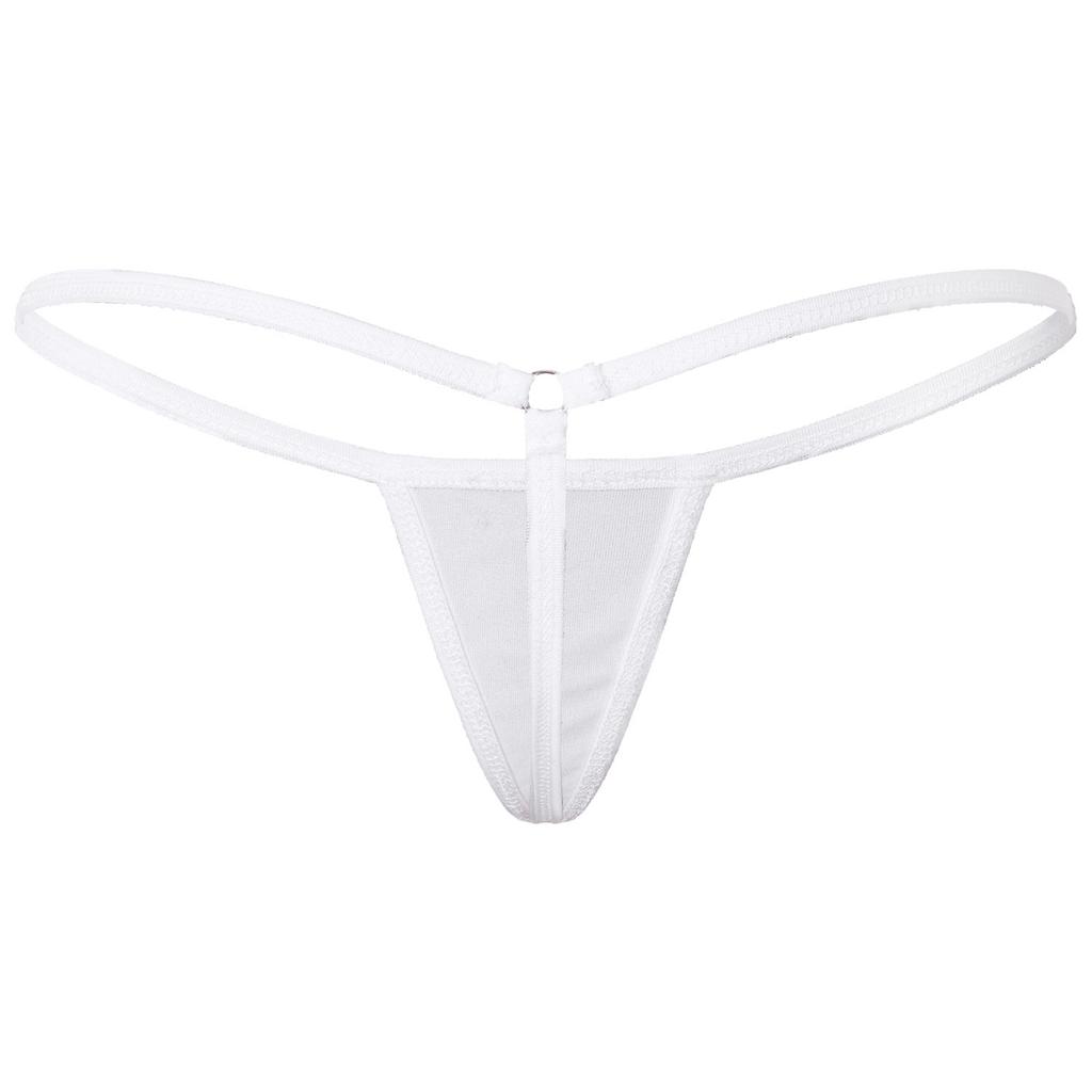 Damen T-Rücken String Niedrige Taille G-String Elastischer Bund Micro-Bikini Höschen Unterwäsche