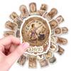 50 Prayer Characters Text Creative Stickers Hand Account Diy Water Cup Luggage Decoration Waterproof Stickers