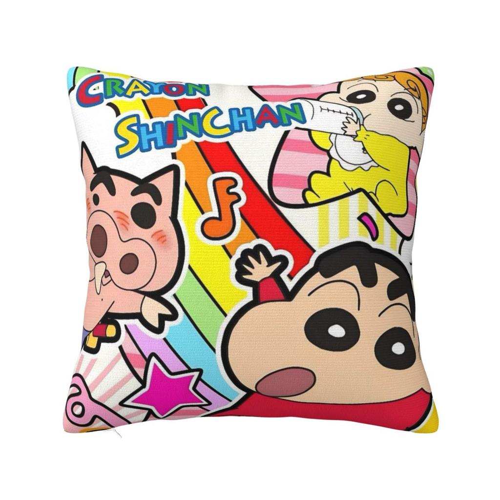 Pillow Cover Crayon Shin-Chans Graphic Cushion Cover Fashion Pillow Case For Sofa Home Decorative Pillowcases