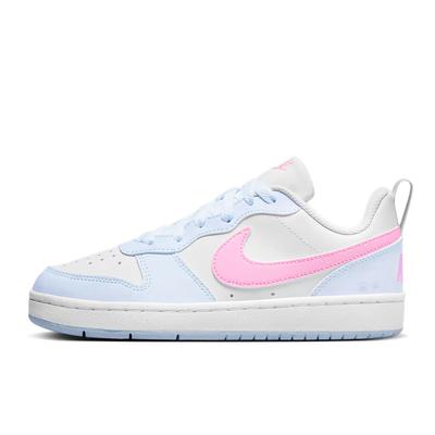 Court Borough Abrasion Resistant Low Top Skateboard Shoes Women's Blue Pink FV8120-141(TeamY-)