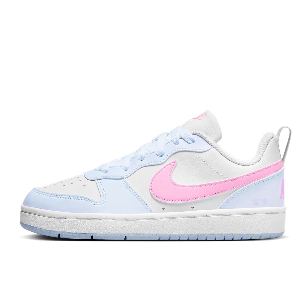 

Nike Court Borough Abrasion Resistant Low top Skateboard Shoes Women s Blue Pink FV8120-141(TeamY-) 40