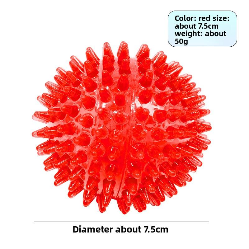 Thickened Pet Toy Sound-activated Ball for Dogs - A Round Toy with A Sound-producing Feature for Dogs To Chew and Clean Their Teeth.