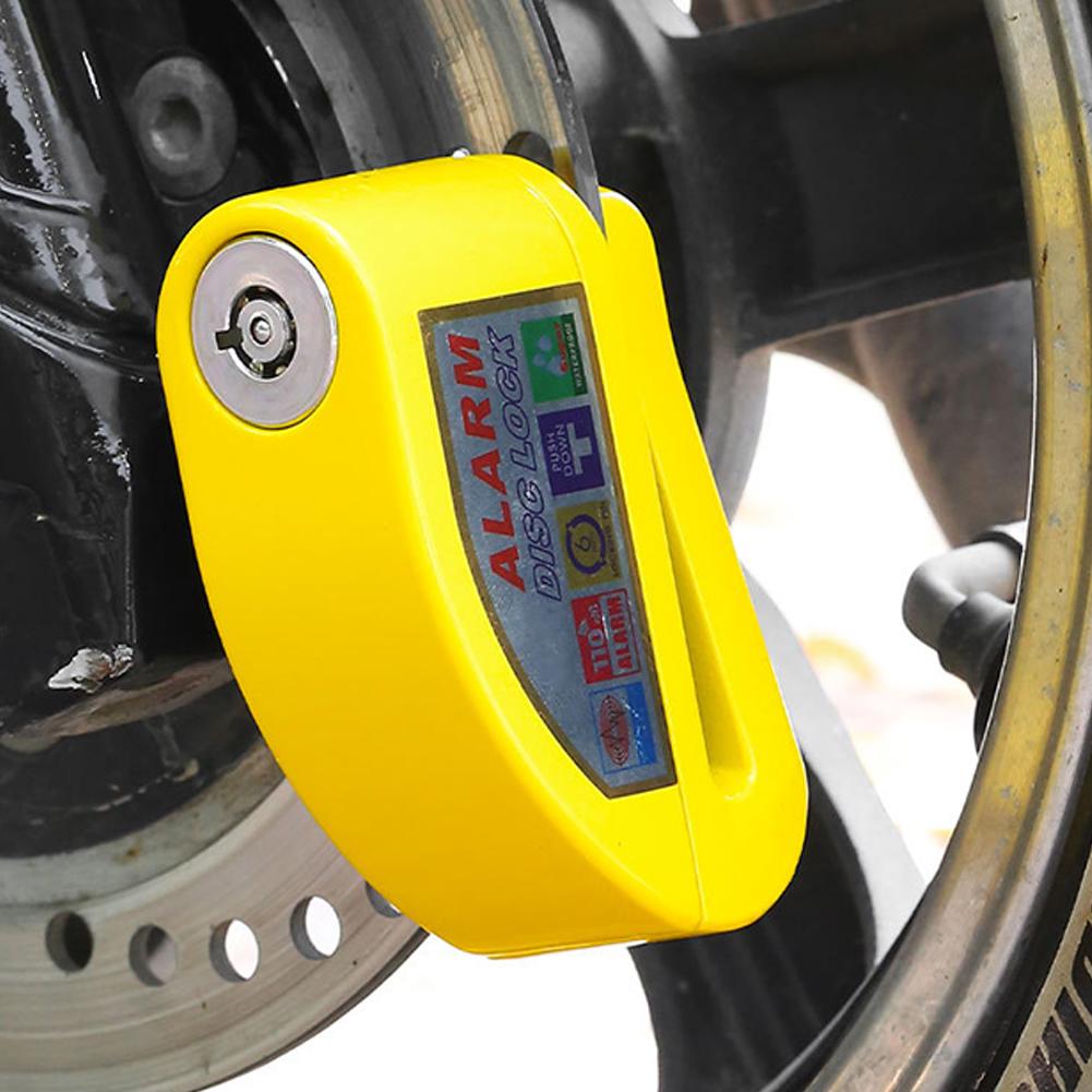 Motorrad Fahrradschloss Alarm Sicherheitsschutz Vorhängeschloss Aluminiumlegierung Diebstahlsicherung Erinnerung Seilschloss Tasche Motorradzubehör