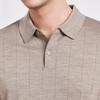 Men's 100% Fine Wool Polo Neck Short Sleeve Sweater