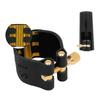 Alto Sax Saxophone PU Leathers Mouthpiece with Plastic Cap Metal Buckle Saxophone Mouthpiece Set Saxophone Clarinet Part