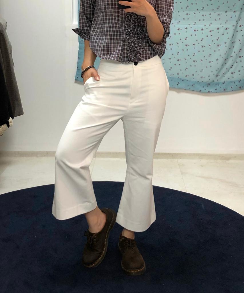 Kikoji Ankle Length Pants Ivory