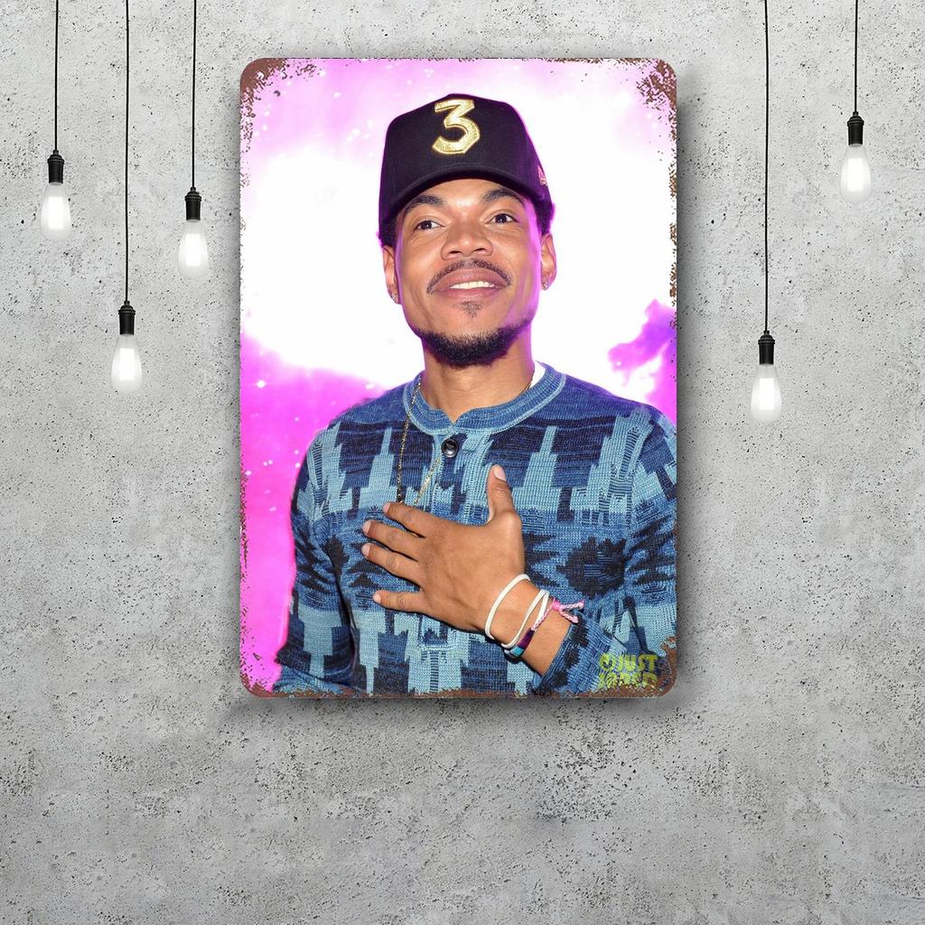 Chance the Rapper Classic Poster Rusty Metal Plaque Retro Decorative Plate Bar Man Cave Garage Club Metal Sign Wall Decoration