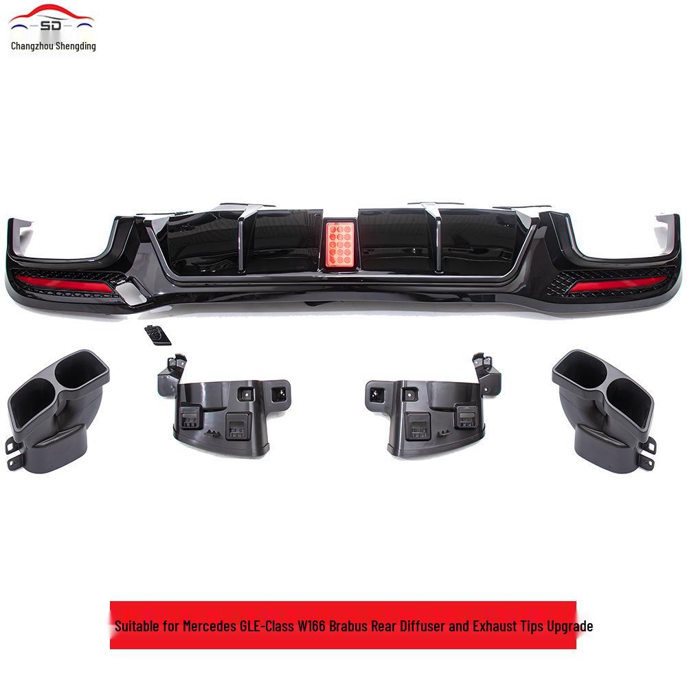 Brabus Rear Diffuser for Mercedes GLE Class W166 (2015-2018)