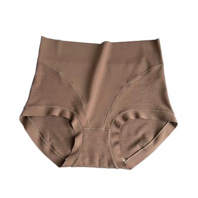 Women's Autumn and Winter No Trace High Waisted Tummy Tightening Stretchy Brushed Panties