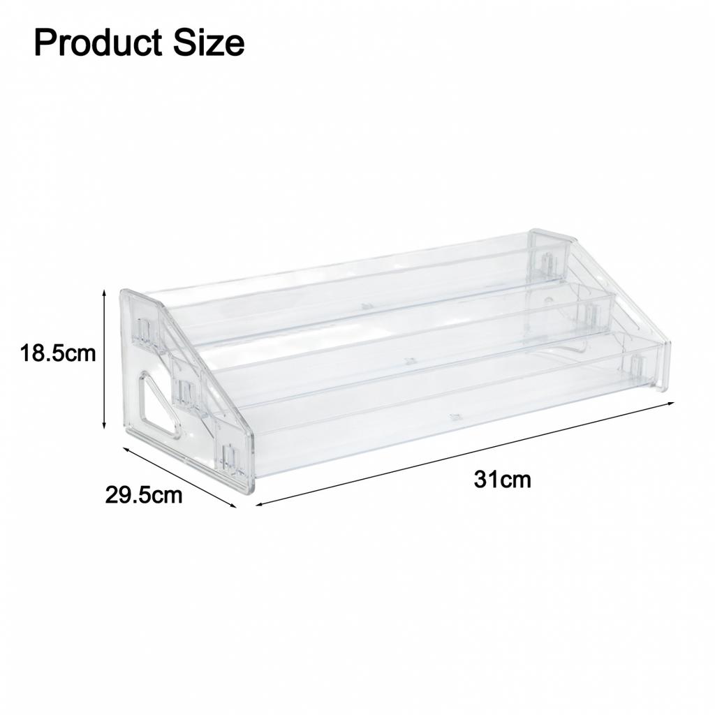 Acrylic Ladder Display Rack Transparent Multi Tier Stand for Collectible Items