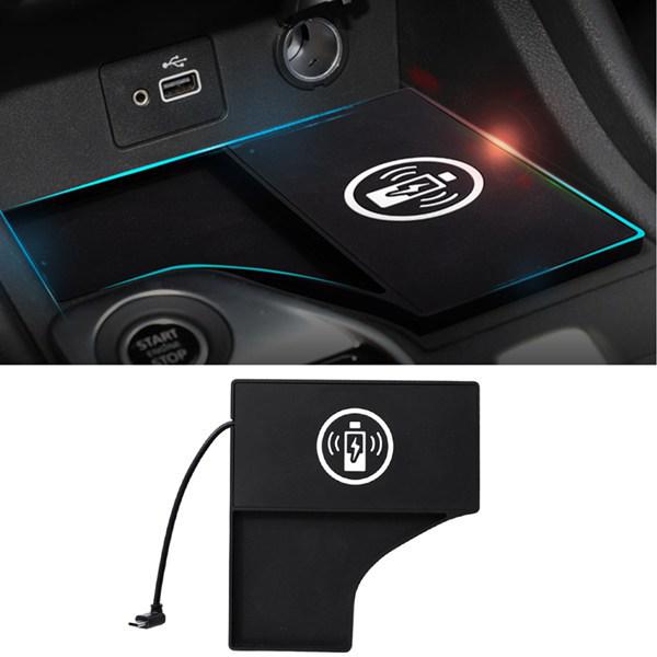 

9W Wireless Car Charger Pad, Black ABS, 15W Fast Charging for Mobile Phones none
