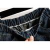 DIMANAF 2025 Plus Size Autumn Women Jeans Elastic Wide-leg Pants Denim Basic Blue High Waist Oversize New Pants 5XL