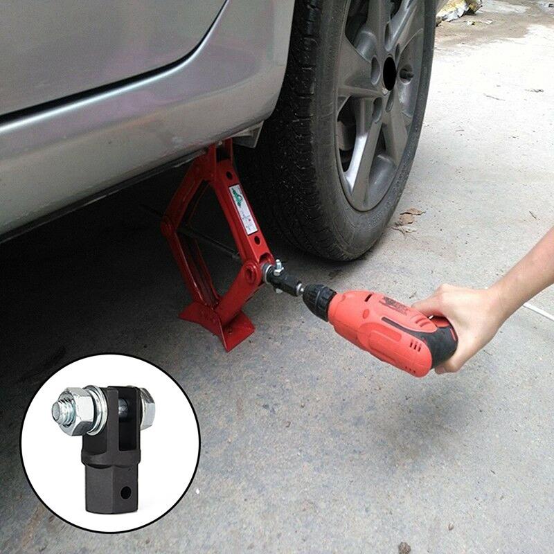 Car Jacks Lifting Adapter Use with 1/2 Inch Drive or Impact Wrench Tools Scissor Jack Adaptor Car Lifting Equipment Accessories