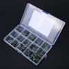 150pcs 100V 15 Value 0.33nF 470nF Polyester Film Capacitors Assortment Kit Box