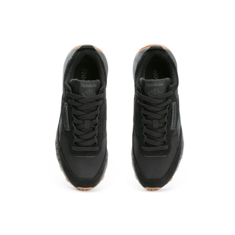 Reebok CL LEGACY W+ Cushioning, Wear Resistant Low Top Casual Running Shoes Unisex Black Warrior Sneakers 24FRC903U3GH0