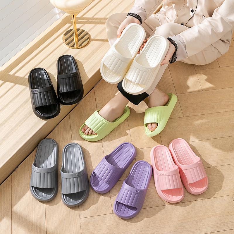 Women's Summer Indoor Slippers - Lightweight Thick Sole, Unisex Bathroom Shower Sandals