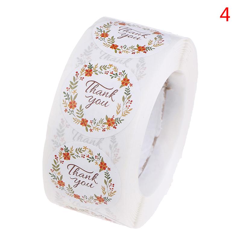 Thank You Stickers Seal Labels Cute Stickers 500Pcs Per Roll Stationery Sticker