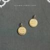 Good Luck Charm: 14K Gold Plated 925 Sterling Silver Coin Necklace Pendant