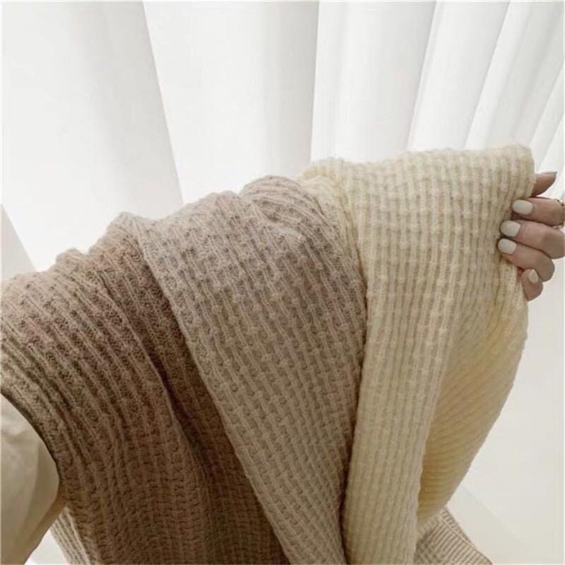 Women's Multi-Purpose Knit Shawl Scarf - Imitation Cashmere, Korean Style, Two-Way Outerwear & Neck Warmer