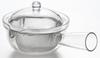 Akebono Sangyo Stainless Steel Mesh Made in Horizontal Transparent Design for Easy Tea Easy to Stainless Steel Clear Teapot 260ml Teapot, Kyusu-style,
