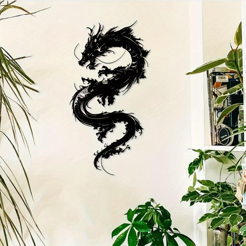 Oriental Dragon Metal Wall Art Home Decor Garden Balcony Housewarming Holiday Gift