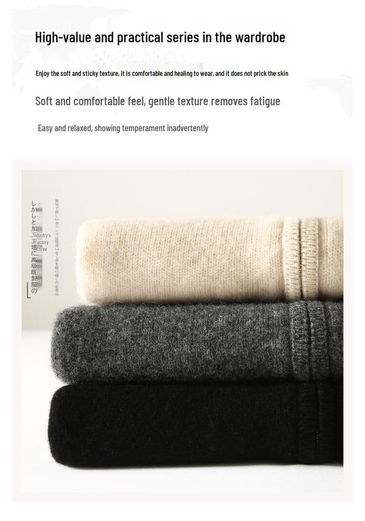 2026 Autumn Soft Pure Wool Hooded Knit Vest - Casual, Skin-Friendly, Loose Zipper Top