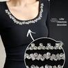 Clothing Rhinestone Flower Chain Beaded Crystal DIY T-Shirt Ornaments