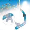 Tube de Respiration de Plongée Professionnel Semi-Sec Équipement de Plongée et de Natation(Noir transparent )