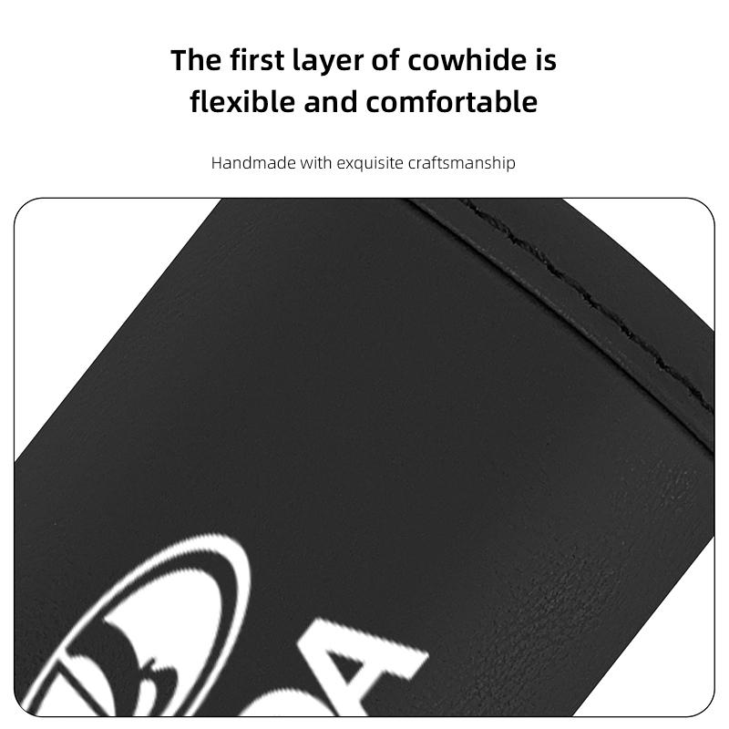 AVY1 2Pcs Car Anti Slip Pull Glove Car Interior Leather Handle Protector Cover For Lada Priora Niva 2107 Largus 2106 Granta Kalina