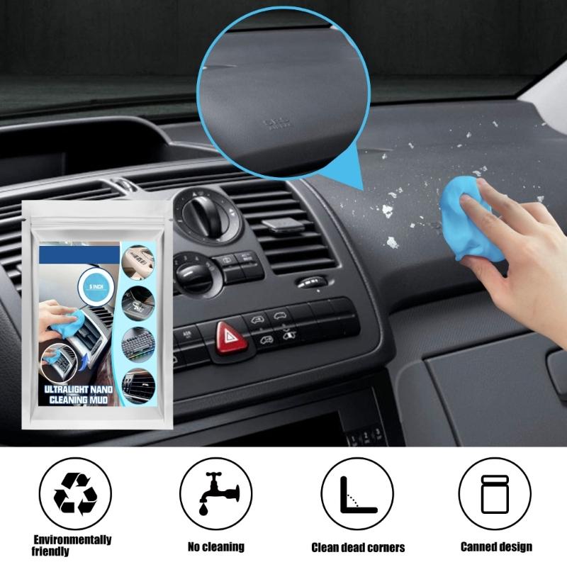 Hochleistungs-Auto-Reinigungsknete Detailing-Knete Geeignet für Innenraum-Staub- und Schmutzentfernung Weiche Ungiftige Materialien