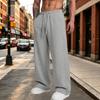 Pantaloni della tuta casual da uomo a vestibilità larga con elastico in vita per l'uso quotidiano