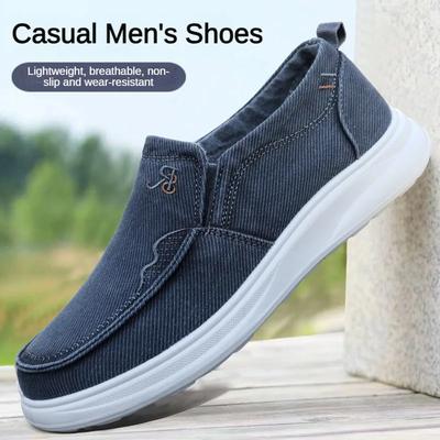 Canvas Spring Newest Leisure Sports Lightweight Single Shoes Old Beijing Cloth Shoes Anti Slip Soft Sole Comfortable Shoes For Men