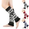 Christmas Boot Socks Womens Winter Leg Warmers Ankle Stretch Slouch Warm Thermal Ladies Wool Knitted Snowflake Female Gaiter