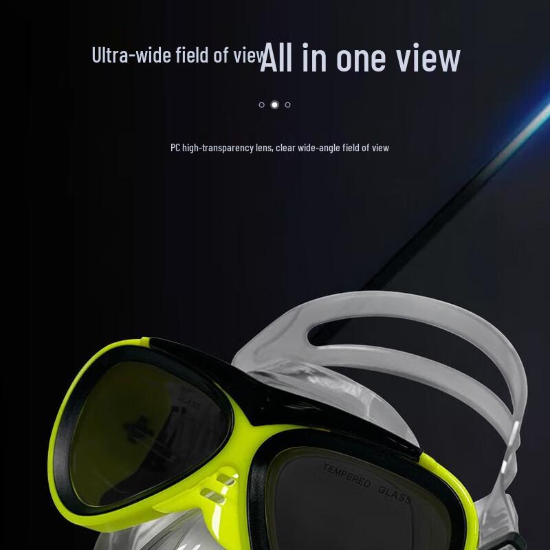 YBLKJ M2023S Adult Diving Mask and Snorkel Set