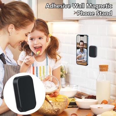 Sticker Magnetic Wall Mount for Cellphone Adhesive Wall Mount Holder for Home Car Dashboard Any Smooth Surfaces