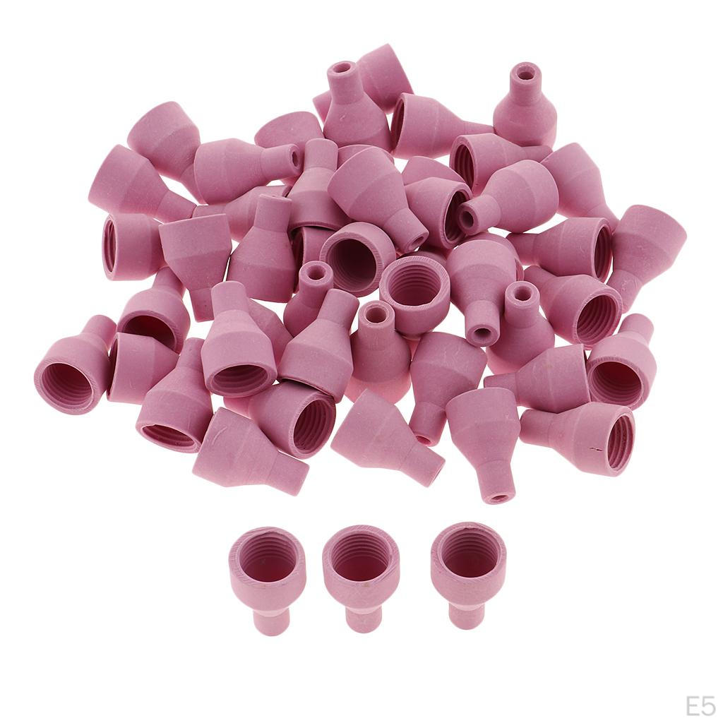 50 Welding Torch Gas Lens Parts Kit For Ceramic Nozzle Glass