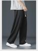 Men's Casual Ice Silk Quick-Dry Trousers - Lightweight, Straight, Loose Sports Pants for Spring/Summer