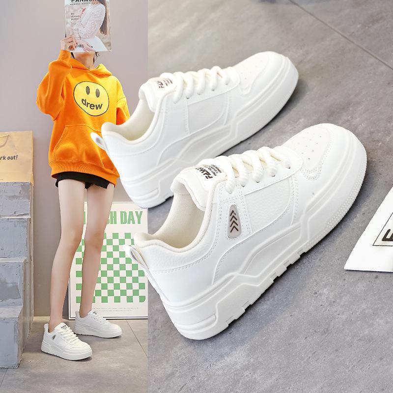 Shoes women's 2025 new popular casual shoes versatile women's shoes sports little white shoes women's spring flat baseplate shoes 6620