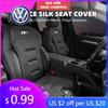 2026 Horké Pro Volkswagen VW Prodyšný Potah na Autosedačku Ledové Hedvábí Polštářek na Opěrku Zadní Chránič Sedadla Podložka Pro Volkswagen VW R Line S
