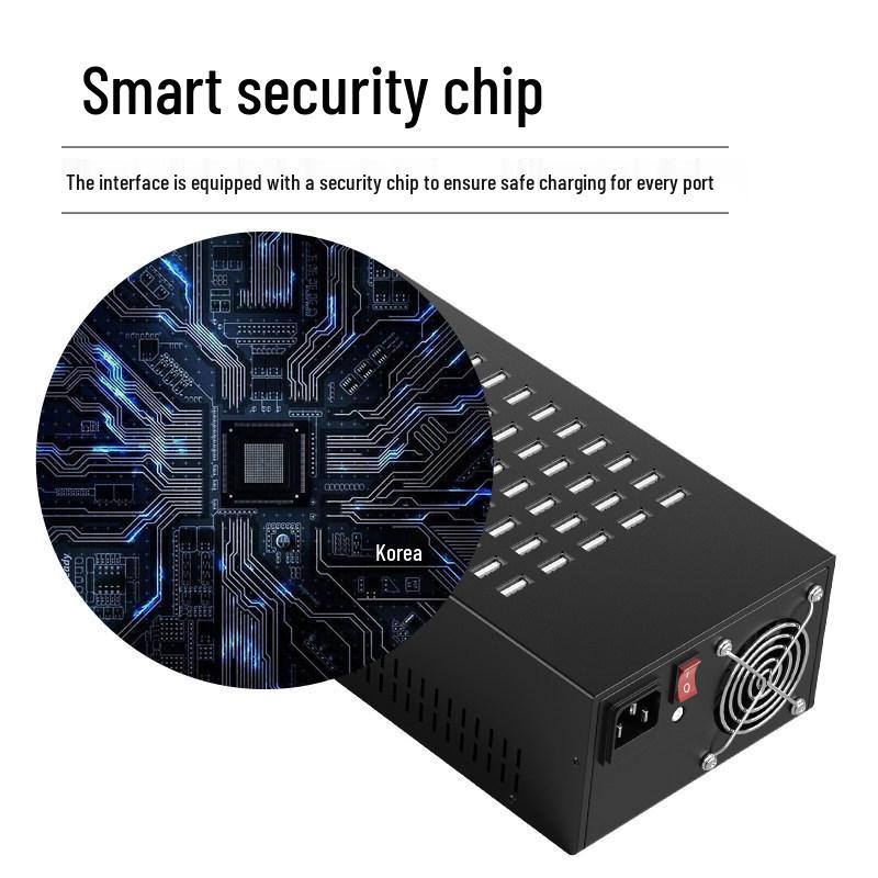 Multi-Port USB Charger: 10/20/30/40 Ports for Android - Universal School Charging Station