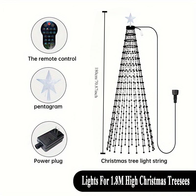 Smart Christmas Cone Tree Lights Indoor Outdoor,LED Wall Decor For Christmas Tree,Garden, Bedroom, Bar, Wedding, Birthday Party,