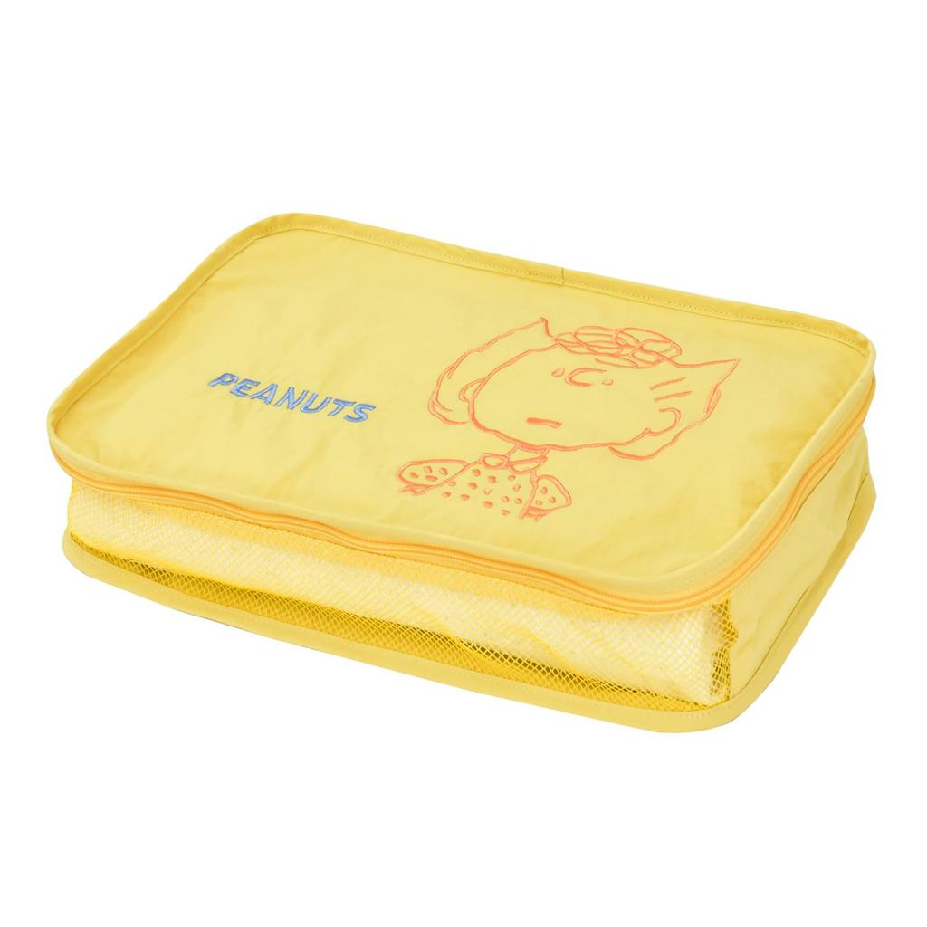 Storage travel mesh storage face school cute Sally [Snoopy] pouch, pouch, bag, organize, embroidery, women's, men's, travel, trip, adult, student,