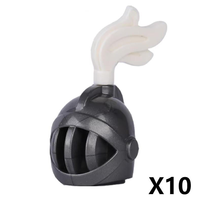 Medieval Military Parts Building Blocks Warrior Soldiers Castle Figures Knights Printed Shield Helmet Accessories DIY Bricks Toy