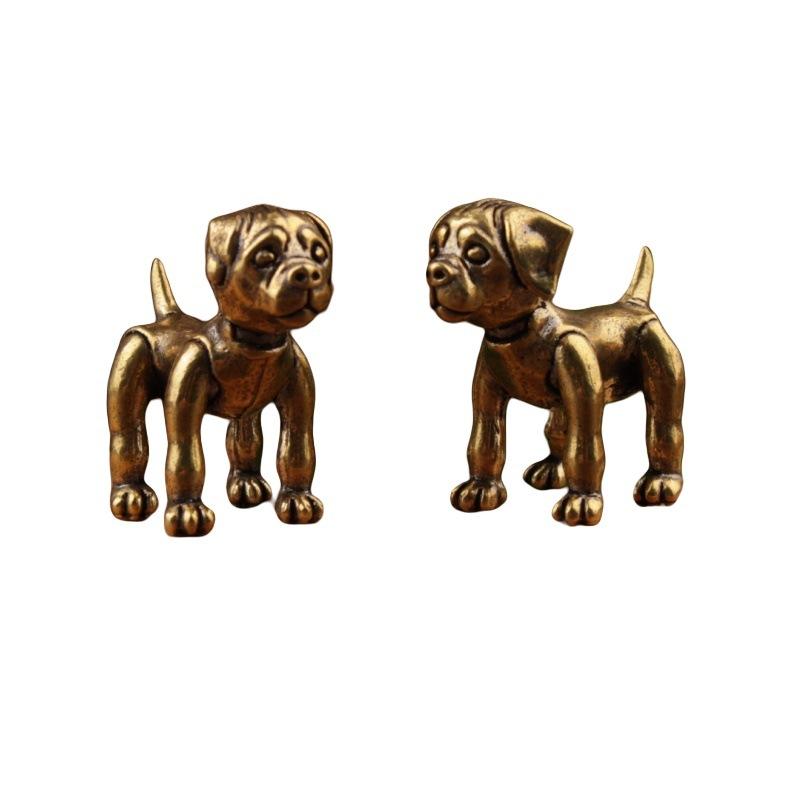 Kupferornament Reichtumshund Zwölf Tierkreiszeichen Grenzüberschreitende Ornamente Messing Kleines Kupfergeschirr Orna