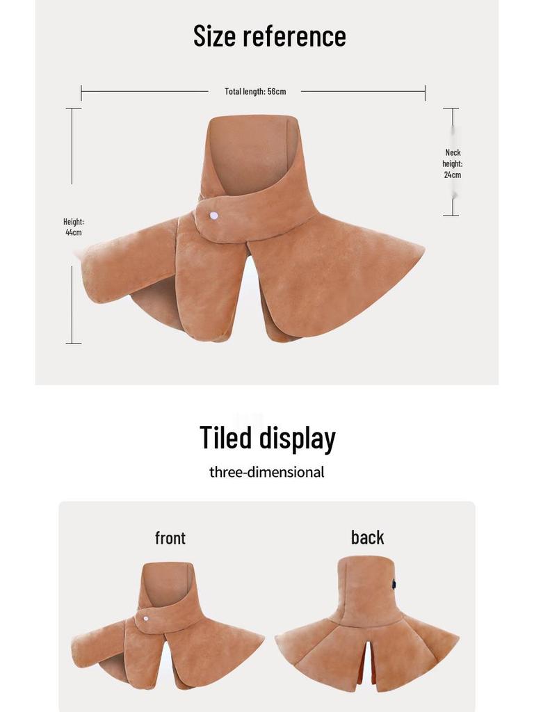 Electric Heated Neck & Shoulder Protector for All Ages - Warmth & Comfort for Ears and Cervical Spine