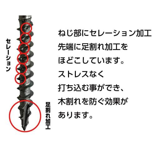 Daidohant Osaejutsu+ [YOROI Coated] Fully Threaded Screws (Pack of 40) (Diameter: d) 4.2 x (Total Length) 32mm, Wood Screws/Construction Screws/Rust R