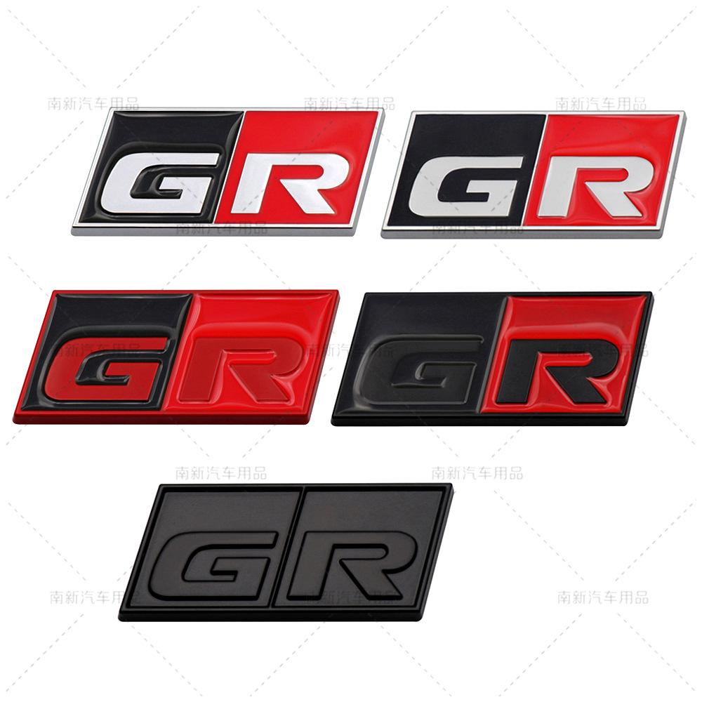 Car Sticker GR Sport Decal Front Hood Grille Emblem Badge for Toyota HV YARiS RZ RC RS Prius Lexus Harrier GRMN Logo Stickers